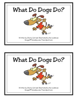 What Do Dogs Do? Reproducible Guided Reader
