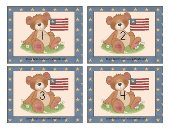 Stars and Stripes Counting Open Ended Number Activity