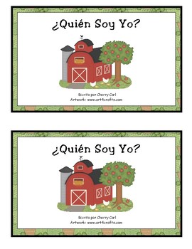 Who Am I Farm Animals reader in Spanish