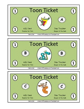 AlphaToon Toon Tickets