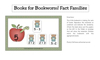 Books for Bookworm! Fact Families