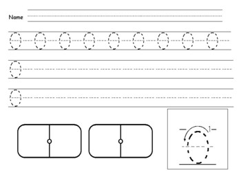 Handwriting Numbers for independent practice 0-9