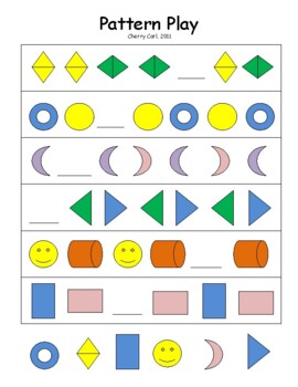 Visual Pattern Play with basic shapes