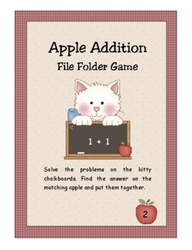 Apple Addition File Folder Game